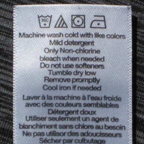 Danskin XL Marled Black Leggings Capri Crops Active Pants Excellent Condition - Picture 6 of 8